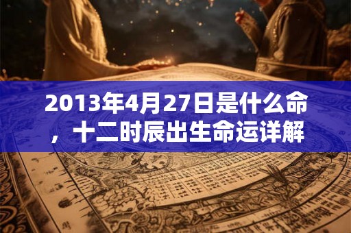 2013年4月27日是什么命，十二时辰出生命运详解