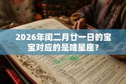 2026年闰二月廿一日的宝宝对应的是啥星座？