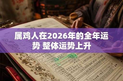 属鸡人在2026年的全年运势 整体运势上升