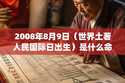 2008年8月9日（世界土著人民国际日出生）是什么命_命运如何
