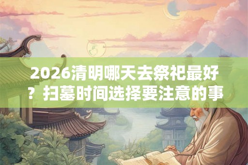 2026清明哪天去祭祀最好？扫墓时间选择要注意的事项