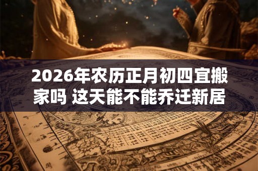 2026年农历正月初四宜搬家吗 这天能不能乔迁新居 2026年农历正月初四宜搬家吗 这天能不能乔迁新居