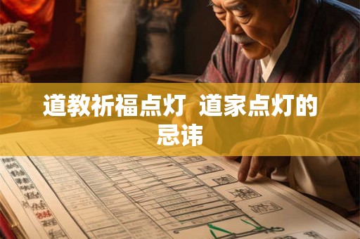 道教祈福点灯  道家点灯的忌讳