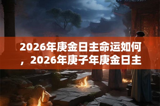 2026年庚金日主命运如何，2026年庚子年庚金日主运势解析