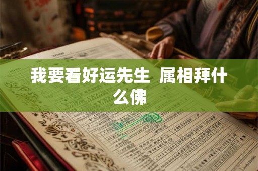 我要看好运先生  属相拜什么佛