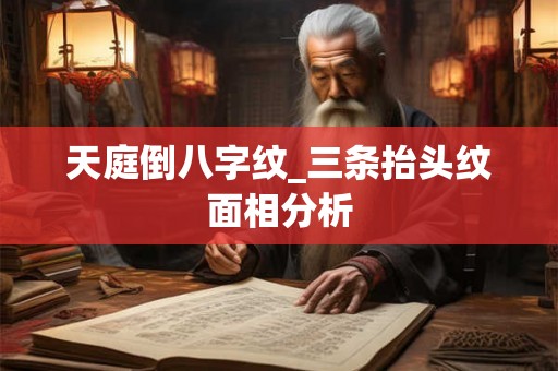 天庭倒八字纹_三条抬头纹面相分析