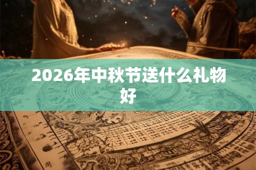 2026年中秋节送什么礼物好