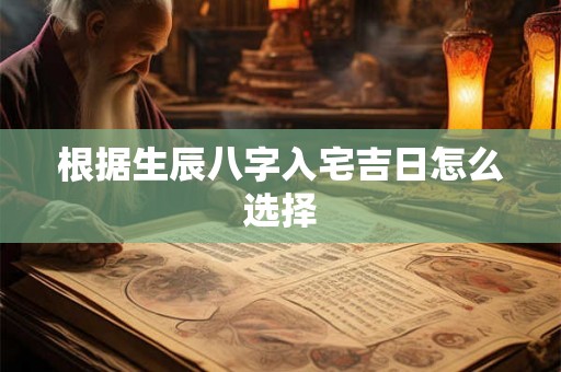 根据生辰八字入宅吉日怎么选择