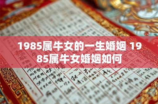 1985属牛女的一生婚姻 1985属牛女婚姻如何 1985属牛女的一生婚姻 1985属牛女婚姻如何