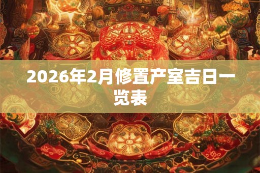2026年2月修置产室吉日一览表 2026年2月修置产室吉日一览表