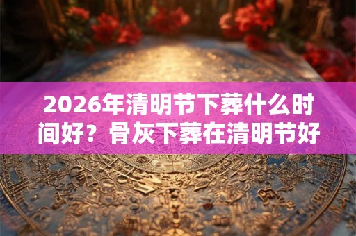 2026年清明节下葬什么时间好?骨灰下葬在清明节好吗? 2026年清明节下葬什么时间好?骨灰下葬在清明节好吗?