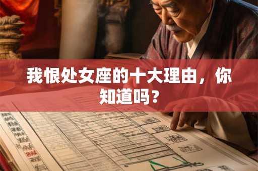 我恨处女座的十大理由，你知道吗？