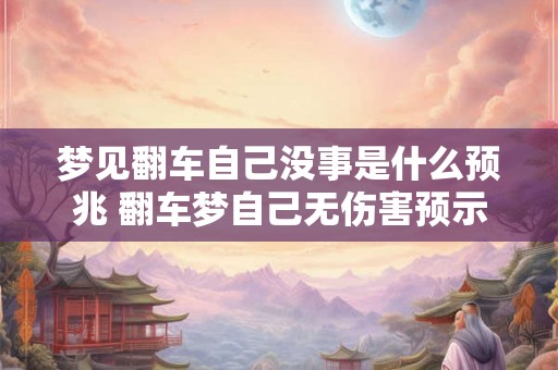 梦见翻车自己没事是什么预兆 翻车梦自己无伤害预示什么