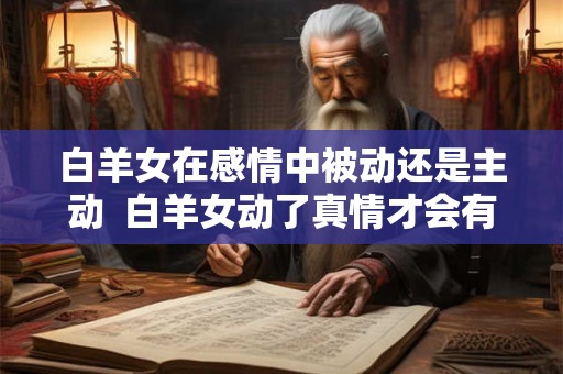 白羊女在感情中被动还是主动  白羊女动了真情才会有的表现