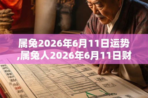 属兔2026年6月11日运势,属兔人2026年6月11日财运,生肖兔2026年6月11日运势 属兔2026年6月11日运势,属兔人2026年6月11日财运,生肖兔2026年6月11日运势