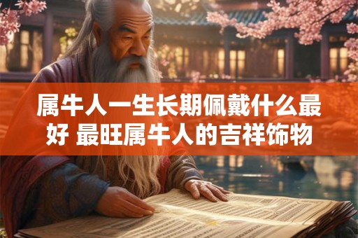 属牛人一生长期佩戴什么最好 最旺属牛人的吉祥饰物