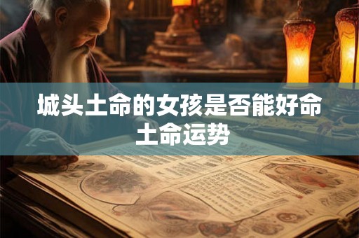 城头土命的女孩是否能好命 土命运势