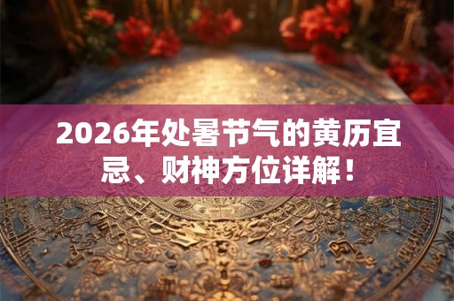2026年处暑节气的黄历宜忌、财神方位详解! 2026年处暑节气的黄历宜忌、财神方位详解!