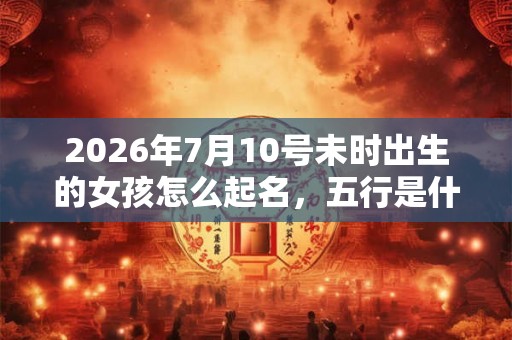 2026年7月10号未时出生的女孩怎么起名，五行是什么？