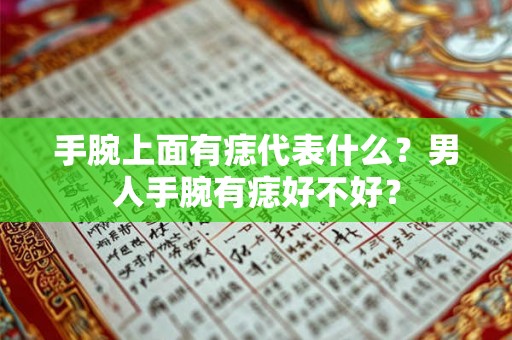 手腕上面有痣代表什么？男人手腕有痣好不好？