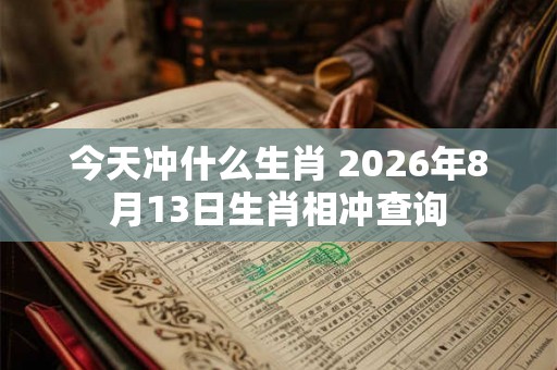 今天冲什么生肖 2026年8月13日生肖相冲查询