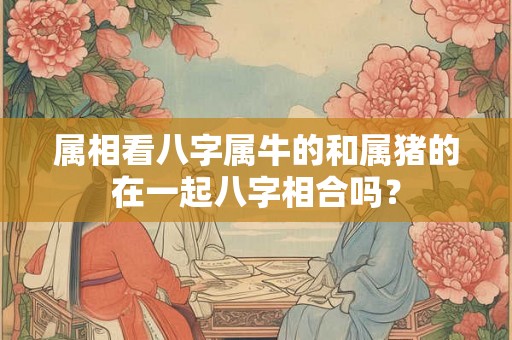 属相看八字属牛的和属猪的在一起八字相合吗？