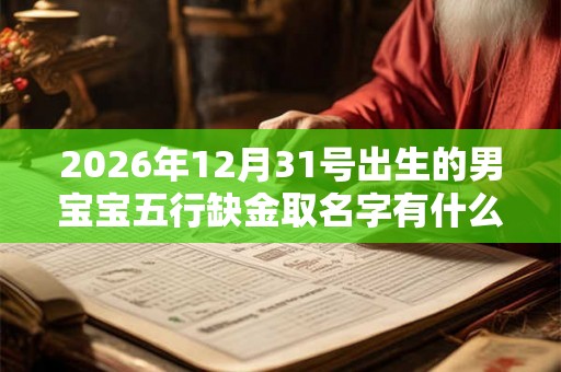 2026年12月31号出生的男宝宝五行缺金取名字有什么需要注意的