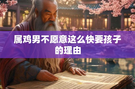 属鸡男不愿意这么快要孩子的理由