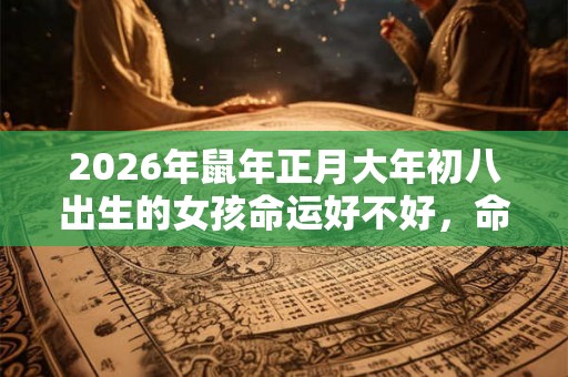 2026年鼠年正月大年初八出生的女孩命运好不好，命格如何？