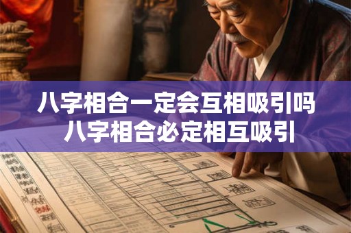 八字相合一定会互相吸引吗 八字相合必定相互吸引