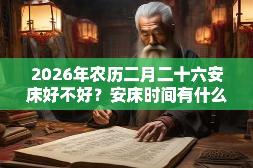 2026年农历二月二十六安床好不好？安床时间有什么讲究？