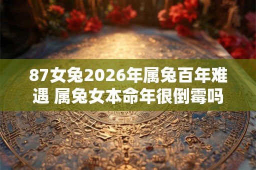 87女兔2026年属兔百年难遇 属兔女本命年很倒霉吗 87女兔2026年属兔百年难遇 属兔女本命年很倒霉吗