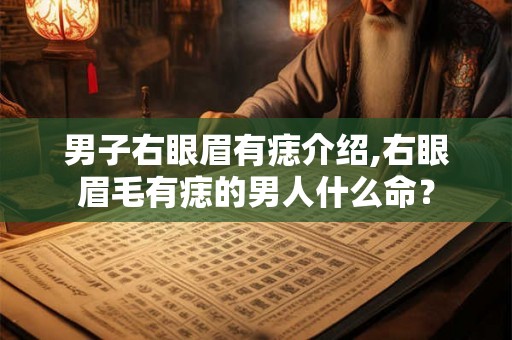 男子右眼眉有痣介绍,右眼眉毛有痣的男人什么命? 男子右眼眉有痣介绍,右眼眉毛有痣的男人什么命?