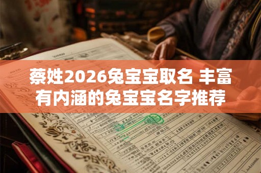 蔡姓2026兔宝宝取名 丰富有内涵的兔宝宝名字推荐 蔡姓2026兔宝宝取名 丰富有内涵的兔宝宝名字推荐