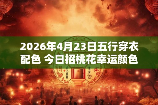 2026年4月23日五行穿衣配色 今日招桃花幸运颜色