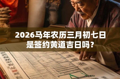 2026马年农历三月初七日是签约黄道吉日吗? 2026马年农历三月初七日是签约黄道吉日吗?