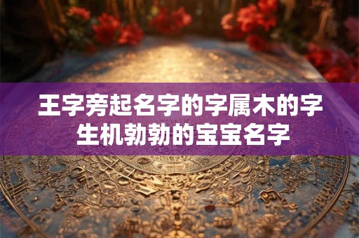 王字旁起名字的字属木的字 生机勃勃的宝宝名字