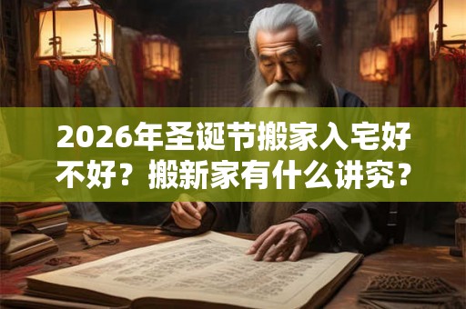 2026年圣诞节搬家入宅好不好？搬新家有什么讲究？