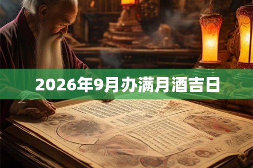 2026年9月办满月酒吉日