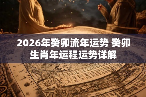 2026年癸卯流年运势 癸卯生肖年运程运势详解 2026年癸卯流年运势 癸卯生肖年运程运势详解