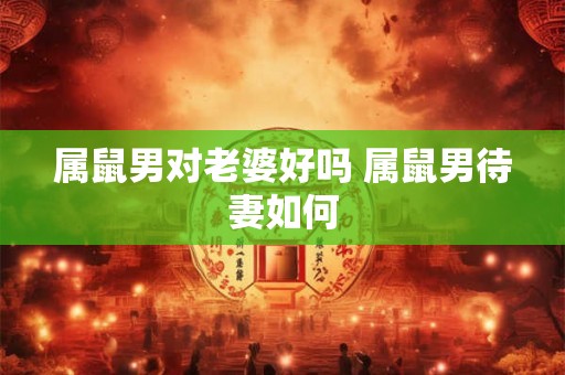 属鼠男对老婆好吗 属鼠男待妻如何
