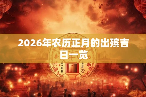 2026年农历正月的出殡吉日一览