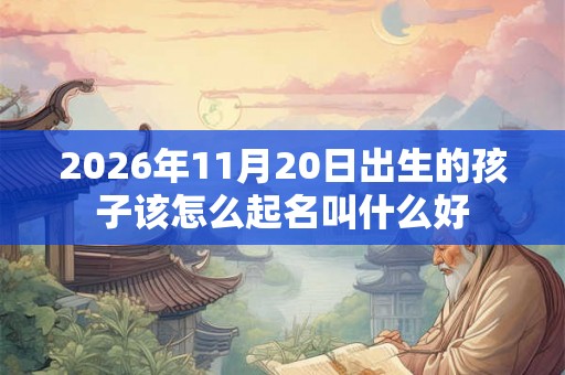 2026年11月20日出生的孩子该怎么起名叫什么好