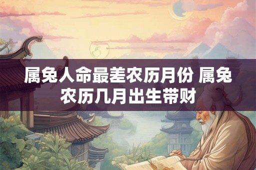 属兔人命最差农历月份 属兔农历几月出生带财