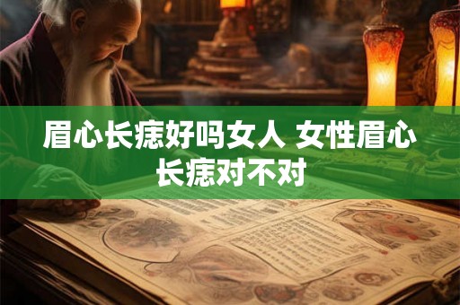 眉心长痣好吗女人 女性眉心长痣对不对 眉心长痣好吗女人 女性眉心长痣对不对