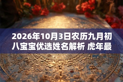 2026年10月3日农历九月初八宝宝优选姓名解析 虎年最火新生儿名字