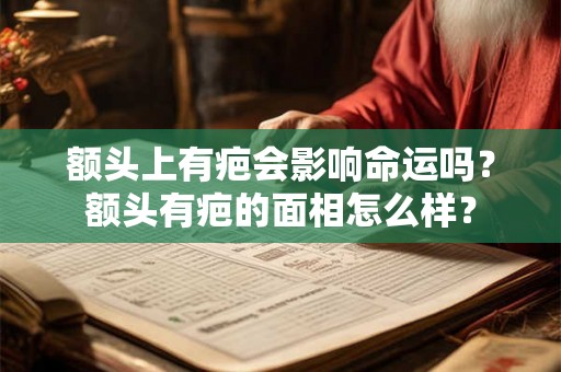额头上有疤会影响命运吗？额头有疤的面相怎么样？