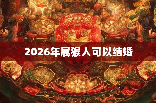 2026年属猴人可以结婚