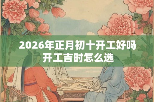 2026年正月初十开工好吗 开工吉时怎么选