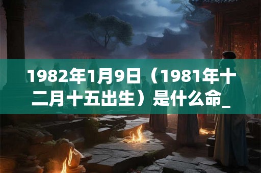 1982年1月9日（1981年十二月十五出生）是什么命_命运如何